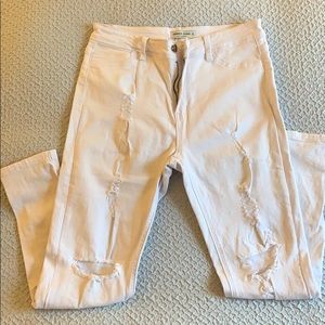 Hammer Jeans Distressed White Skinny Jeans Size 11
